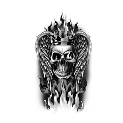 Dočasné tetování motiv lebka