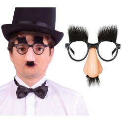 Brýle s nosem obočím a knírem