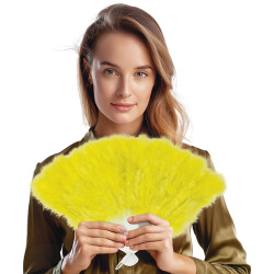 Vějíř péřový žlutý