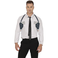 Dvojité policejní pouzdro s revolvery