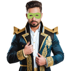 Škraboška domino zelená