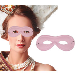 Škraboška domino růžová