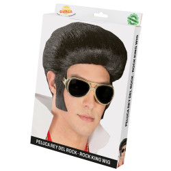 Pánská černá paruka rock´n Roll Elvis