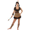 Hnědý kostým indiánky s třásněmi (S)