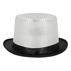 Klobouk Caprice cylindr stříbrný