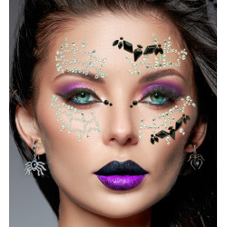 Nalepovací kamínky na obličej čarodějnice