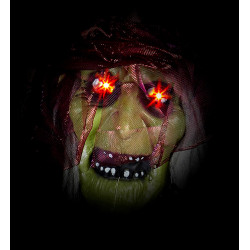 Pohyblivá čarodějnice, mluvící a blikající 170 cm