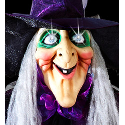 Pohyblivá čarodějnice, mluvící a blikající 183 cm