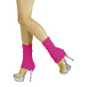 Disco návleky na nohy neonově růžové