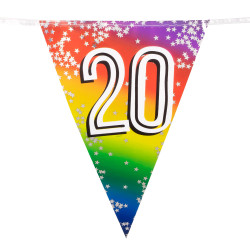 Narozeninová  girlanda '20' (6 m)