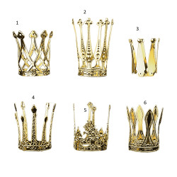 Kovová korunka, zlatá