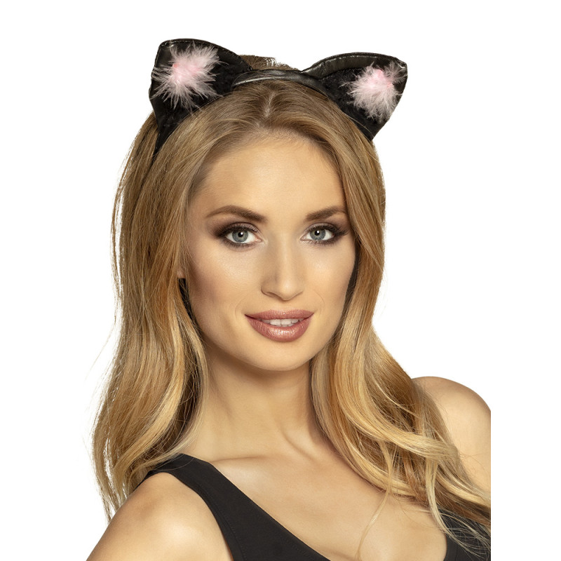 Kočičí uši s peříčky