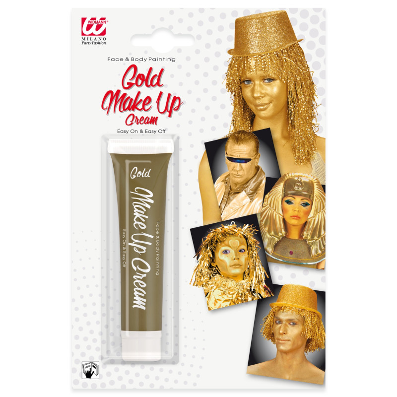 Zlatý make-up v tubke