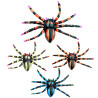 Dekorace neonoví pavouci 4 ks