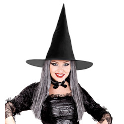 Čarodějnický klobouk s vlasy