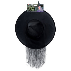 Čarodějnický klobouk s vlasy