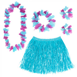 Havajská souprava - sukně věnec náramky a čelenka