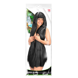Paruka černá dlouhá maxi