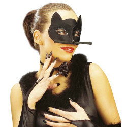 Škraboška kočka černá