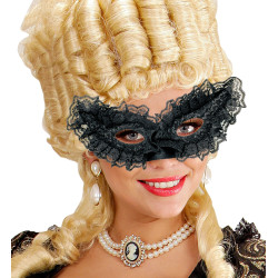 Škraboška s krajkou