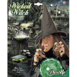 Sada čarodějnice s kloboukem