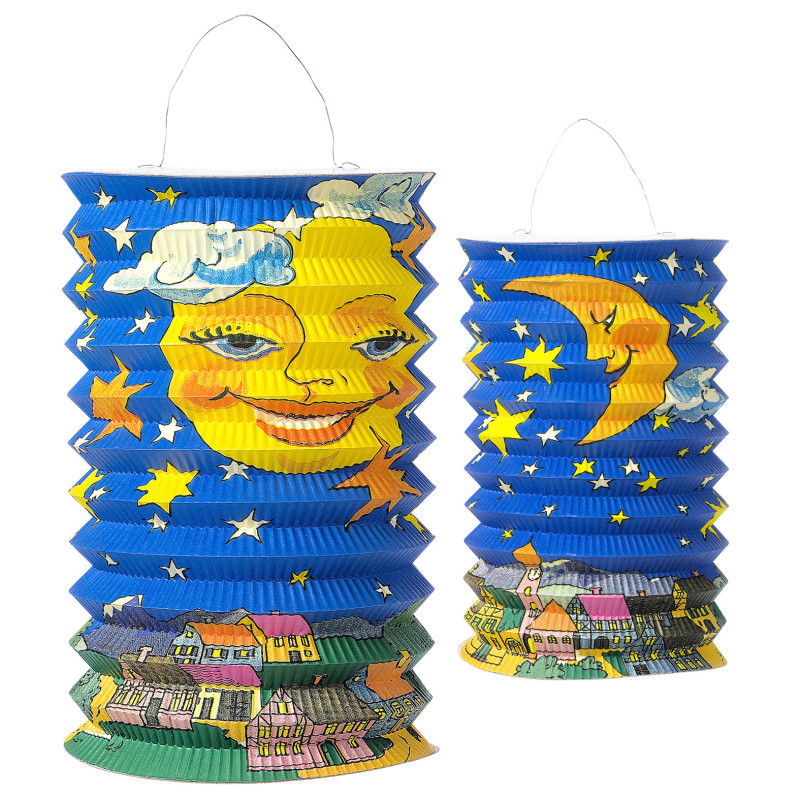 Lampiony měsíc 2 ks