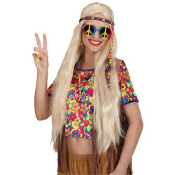 Náhrdelník hippie stříbrný