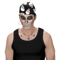 Pirátska šatka s lebkami