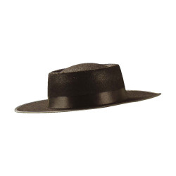 Španielsky banditský klobúk, čierny