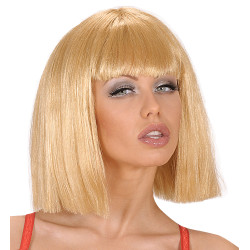 Krátka blond parochňa pre ženy