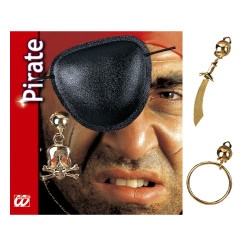 Pirátská sada páska s náušnicí