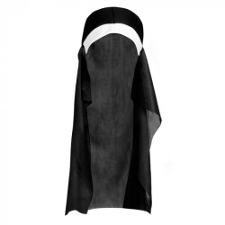 Čierno-biela čiapka mníšky