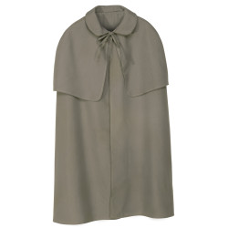 Plášť šedivý s pelerínou 100 cm Sherlock