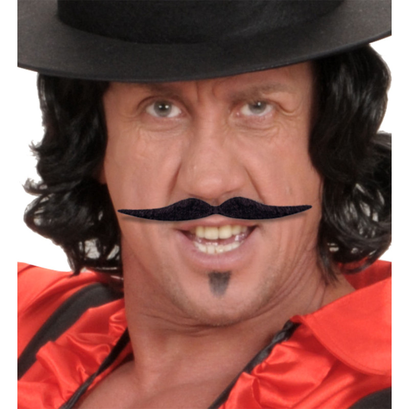 Knír Španěl černý tenký