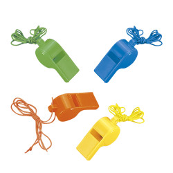 Píšťalky neonové - 4 ks