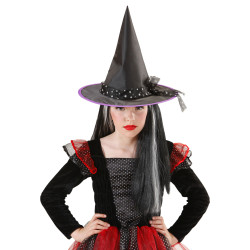 Klobouk čarodějnický dětský se stuhou