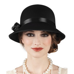 Klobouk Charleston černý