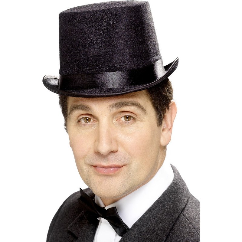 Černý cylindr se stužkou