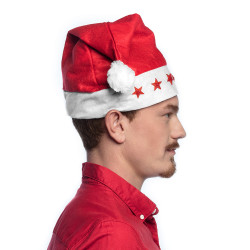 Vianočná čiapka s blikajúcimi hviezdami