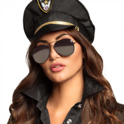Policajné zrkadlové slnečné okuliare