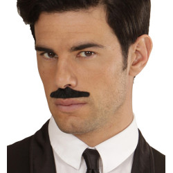 Černé umělé kníry - 12 ks