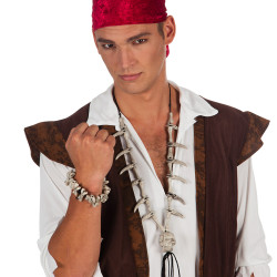 Náramek kosti a lebky