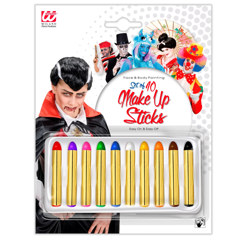 Barvy na obličej 10 tužek