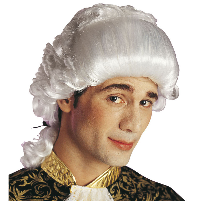 Paruka historická Casanova bílá