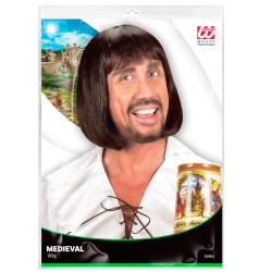 Paruka pánská historická hnědá