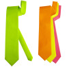 Kravata neonová saténová