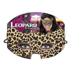 Škraboška leopard látková