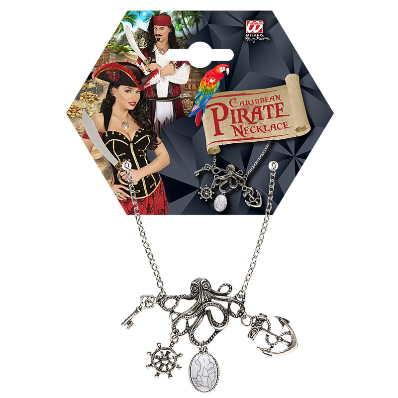 Pirátský náhrdelník námořní motivy