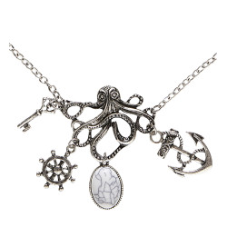 Pirátský náhrdelník námořní motivy