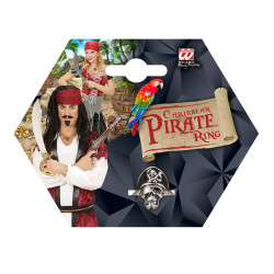 Pirátský prsten stříbrný